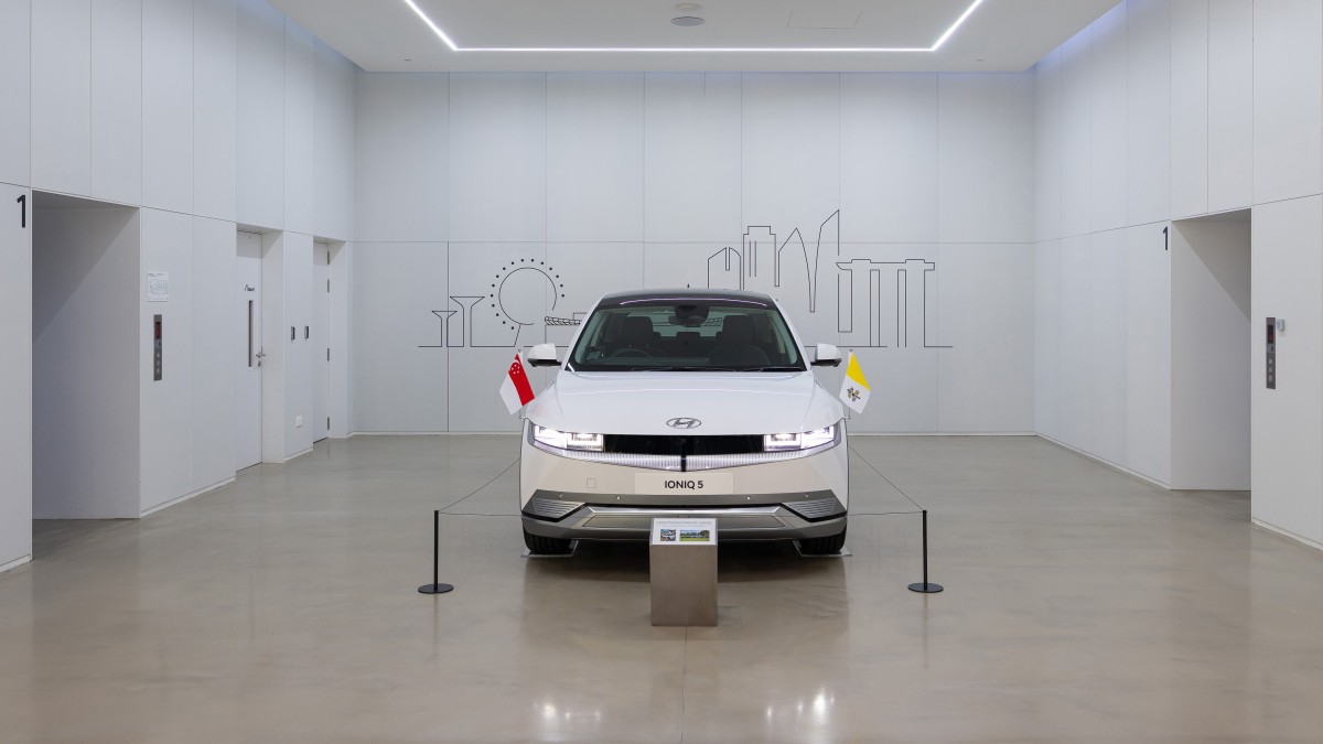 The late Pope Francis's historic Singapore visit honoured with Ioniq 5 display at HMGICS - THE EDGE SINGAPORE