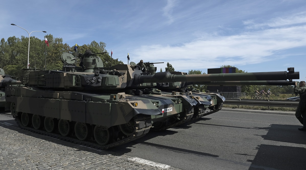 K2 Black Panther tanks ahead of the Polish Army Day parade in Warsaw, in August - THE EDGE SINGAPORE
