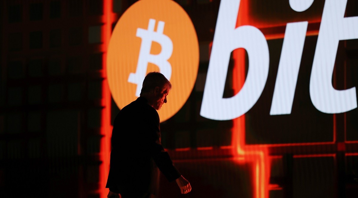 Michael Saylor, seen here walking off the stage at the Bitcoin 2025 conference, once said, “You may not care about Bitcoin, but Bitcoin cares about you” - THE EDGE SINGAPORE