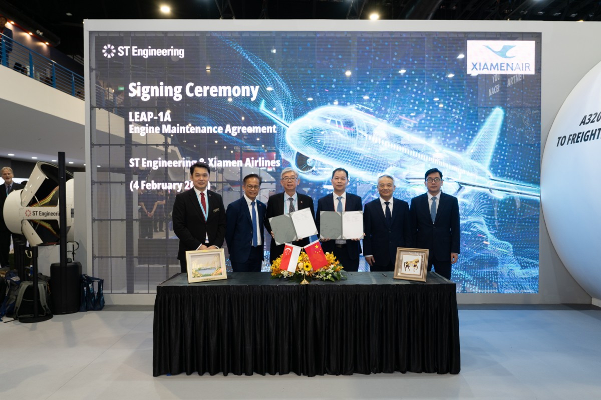 ST Engineering signs MOU with Airbus for cabin modification and expands MRO agreement with Xiamen Airlines