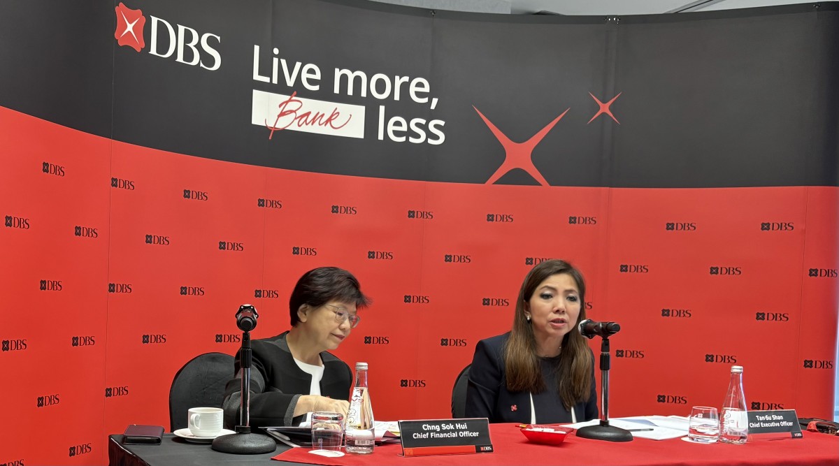 DBS Group Holdings’ net profit for FY2025 was $11.033 billion, 3% lower than FY2024’s net profit of $11.408 billion. Photo: Kwan Wei Kevin Tan/The Edge Singapore
