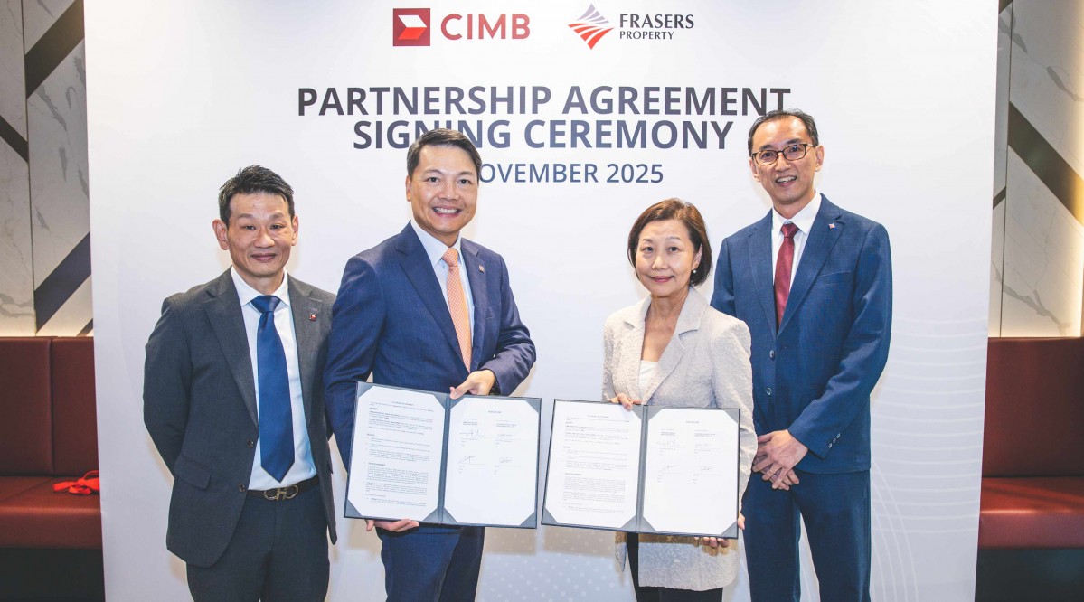 CIMB Singapore and Frasers Property sign 5-year partnership; provide financial support to 2,000 tenants across 12 malls - THE EDGE SINGAPORE