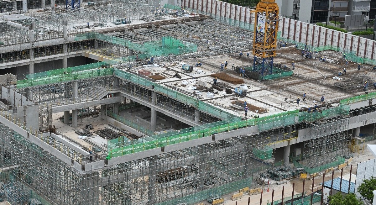 Housing constructions at Sengkang