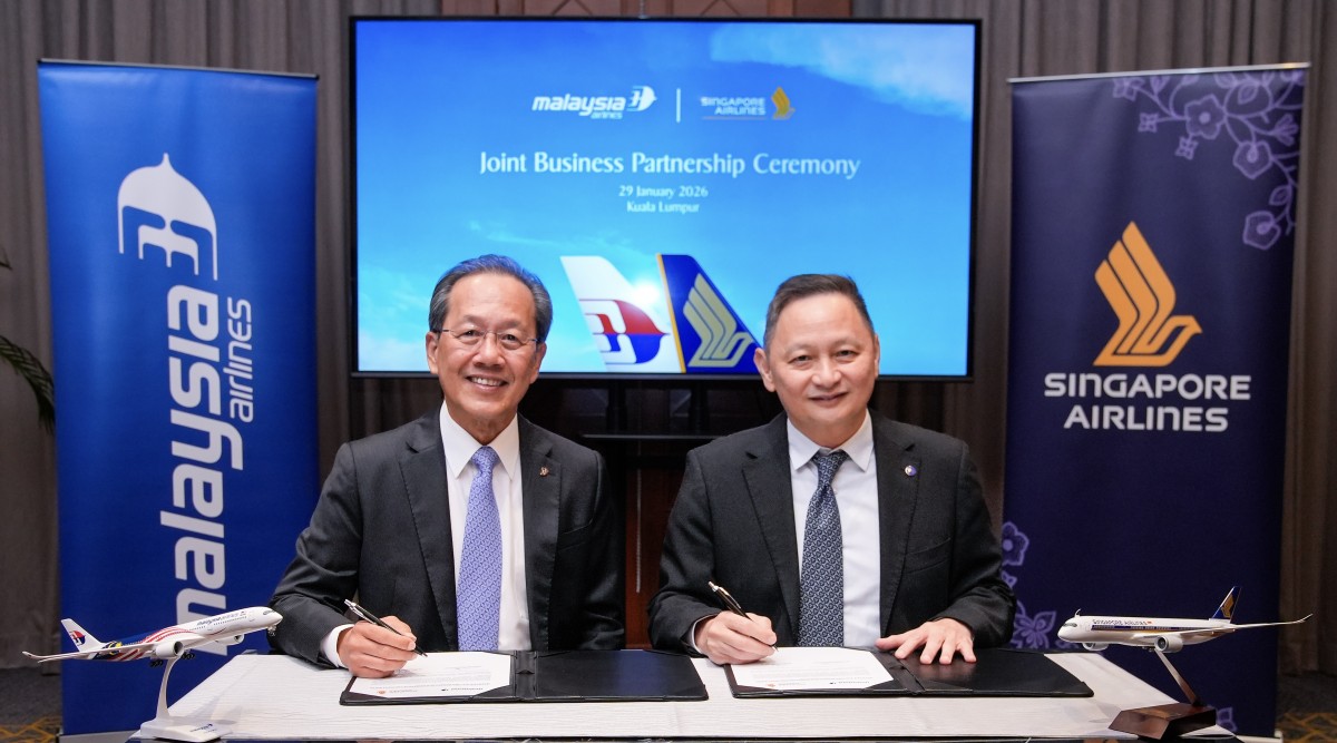 Singapore Airlines and Malaysia Airlines formalise joint business partnership - THE EDGE SINGAPORE