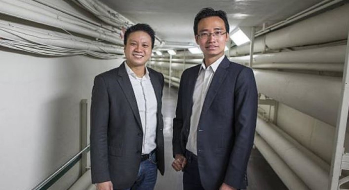 Funding Societies co-founders Reynold Wijaya (left) and Kelvin Teo