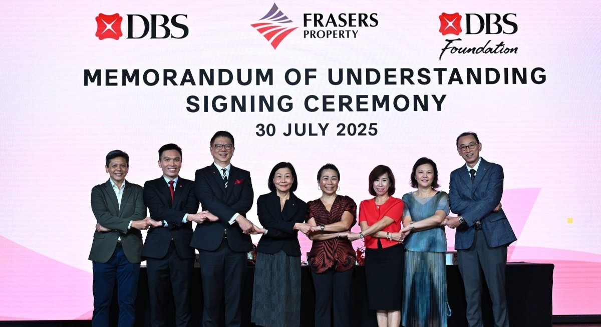 Over 2,000 Frasers Property tenants to enjoy preferential rates from DBS under new MOU