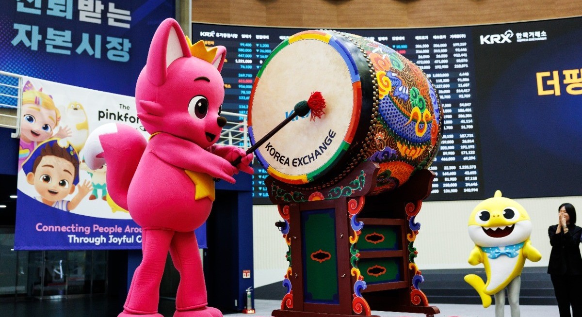 'Baby Shark' creator Pinkfong shares surge up to 62% on debut in South Korea