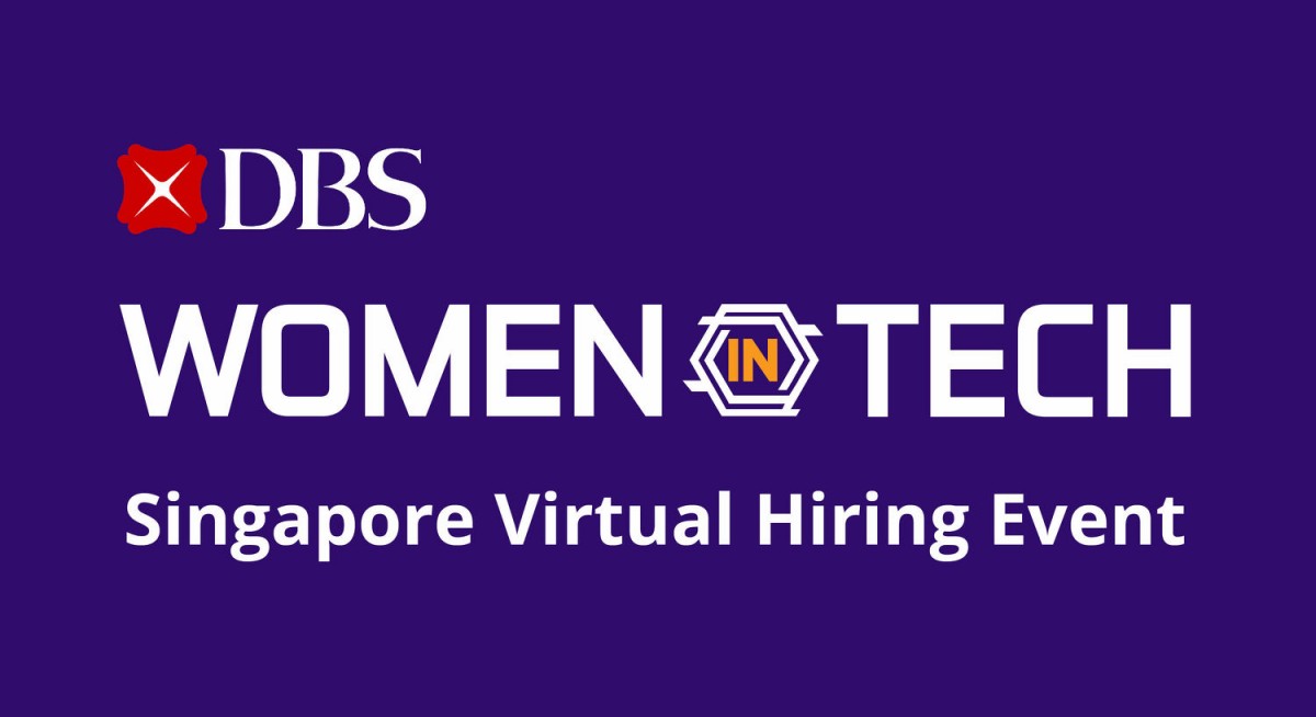 DBS will triple the number of job opportunities available at its 'DBS Women in Tech' virtual career fair 