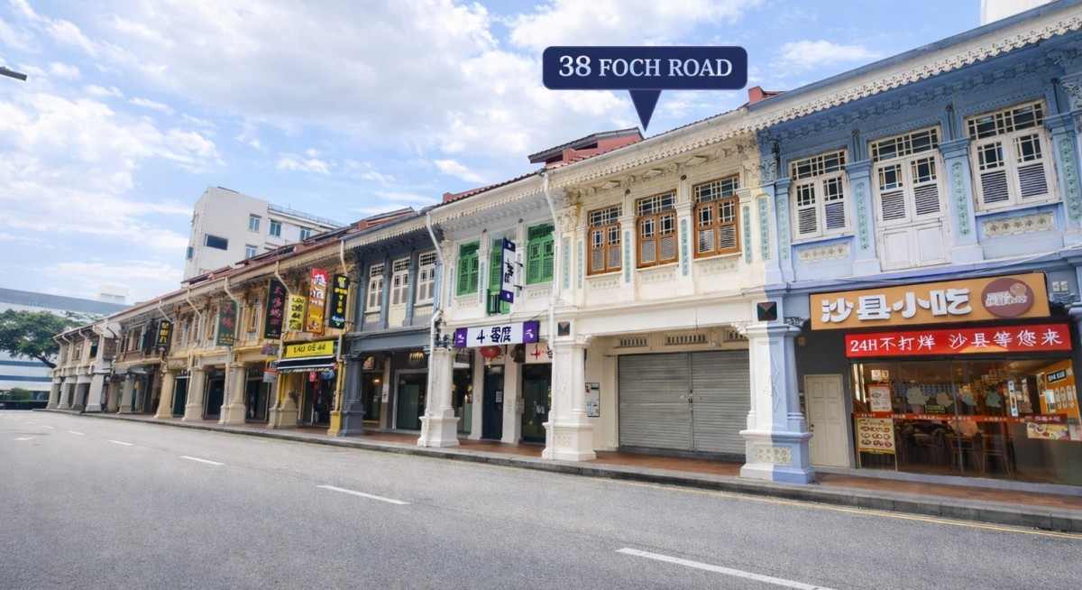 Freehold commercial shophouse at 38 Foch Road for sale at $10 mil